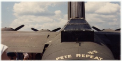 B-17F, tail gunner position